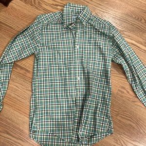 Southern Tide men’s small plaid button down shirt